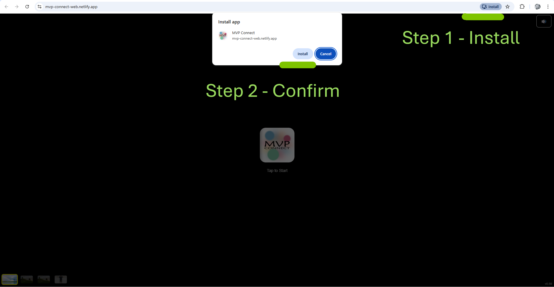 Install MVP Connect on Windows